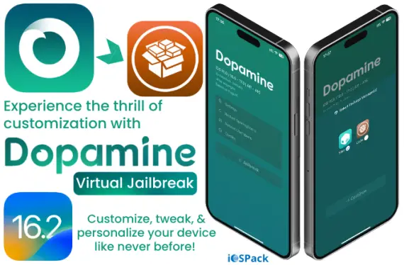 Dopamine Virtual Jailbreak For Install Cydia On iOS 16.2