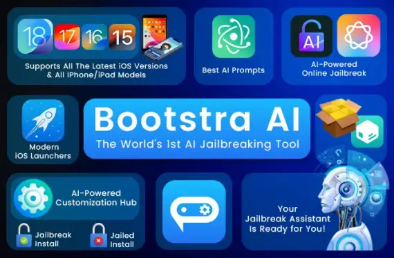 Bootstra AI Jailbreak iOS 18.1 - 17.0