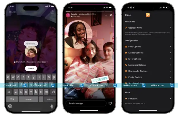 Instagram Rocket iOS Features, No Limitation Free