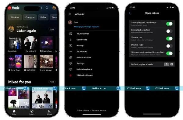 YTLite IPA Features and YTLitePlus Features